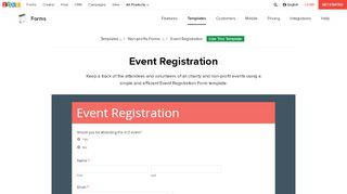 
                            10. Event registration template - Zoho Forms
