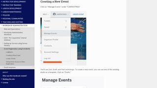 
                            11. Event registration using Eventbrite — The Carpentries Handbook ...