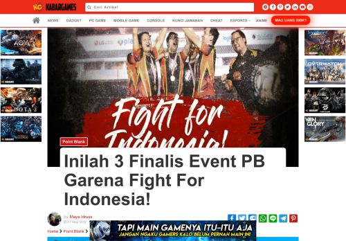 
                            8. Event Voting PB Fight For Indonesia Jingle | Kabar Games