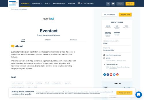 
                            6. Eventact Events Management Software Founded 2000