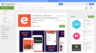 
                            13. Eventbrite - Discover popular events & nearby fun - Apps on Google Play