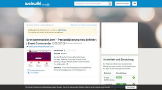 
                            12. Eventcommander.com - Erfahrungen und Bewertungen - Webwiki