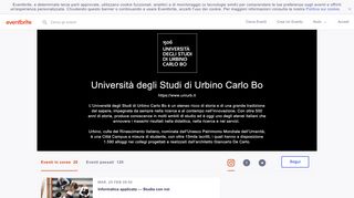 
                            11. Eventi di Università degli Studi di Urbino Carlo Bo | Eventbrite