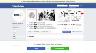 
                            11. Eventim Brasil - Notas | Facebook