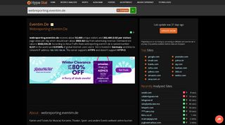 
                            8. Eventim.de - Webreporting: EVENTIM.WebReporting - traffic statistics ...