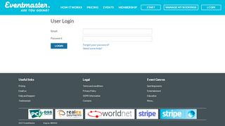 
                            1. Eventmaster - User Login