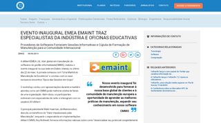 
                            11. Evento Inaugural EMEA Emaint traz Especialistas da Indústria e ...