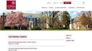 
                            9. Events - Iona College Alumni