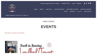 
                            12. Events - Keyes & Wiggins Red Door Realty