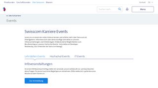 
                            5. Events Swisscom Jobs & Karriere