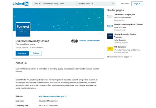 
                            12. Everest University Online | LinkedIn