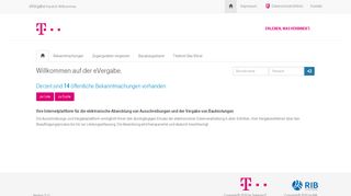 
                            1. eVergabe 3.10 - Telekom