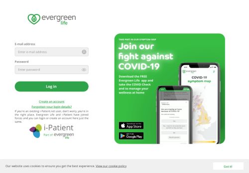 
                            4. Evergreen Life: Login