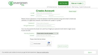 
                            6. Evergreen Life: Signup