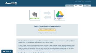 
                            10. Evernote Google Drive - Sync and Integrate - cloudHQ