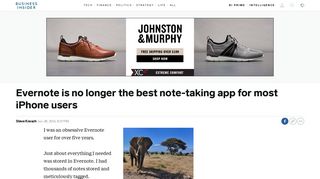 
                            9. Evernote is no longer the best note-taking app for most iPhone users ...