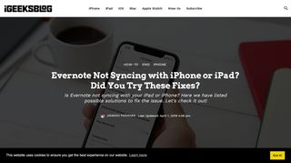 
                            12. Evernote Not Syncing with iPhone or iPad? Did You Try These Fixes?