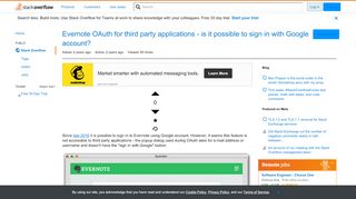 
                            13. Evernote OAuth for third party applications - is it possible to ...