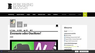 
                            7. Evernote oder OneNote? | Publishingblog.ch