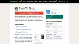 
                            10. Evernote Web Clipper - Download - NETZWELT