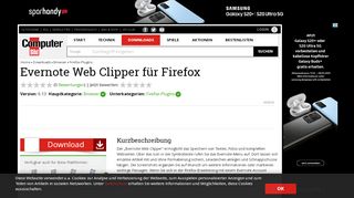 
                            12. Evernote Web Clipper für Firefox 6.13.2 - Download - COMPUTER BILD