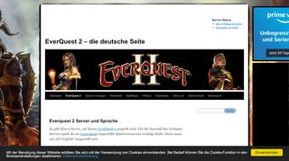 
                            7. EverQuest 2 Server und Sprache auswählen