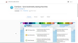 
                            4. EverSync - Sync bookmarks, backup favorites - Google Chrome