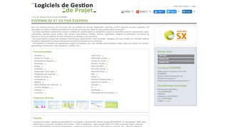 
                            8. Everwin SX et GX par EVERWIN - Logiciels de Gestion de Projet