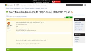 
                            2. every time it redirects me to / login.aspx? ReturnUrl =% 2f | The ...