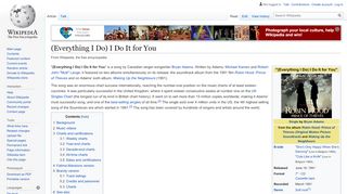 
                            10. (Everything I Do) I Do It for You - Wikipedia