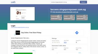 
                            4. Everything on iaccess.singaporepower.com.sg. Login. - Horde