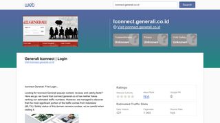 
                            11. Everything on iconnect.generali.co.id. Generali Iconnect | Login. - Horde