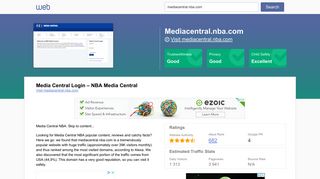 
                            7. Everything on mediacentral.nba.com. Media Central Login – NBA ...