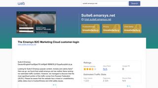 
                            6. Everything on suite6.emarsys.net. The Emarsys B2C Marketing Cloud ...