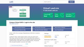 
                            10. Everything on virtual1.uach.mx. Campus Virtual UACh: Login to the site.