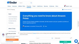 
                            11. Everything you need to know about Amazon Prime | finder.com.au