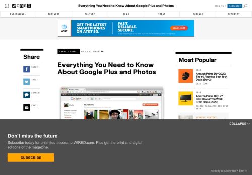 
                            10. Everything You Need to Know About Google Plus and Photos | WIRED