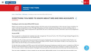 
                            7. Everything you Need to Know About NRE and NRO Accounts - Yes Bank