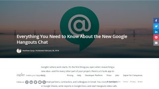 
                            12. Everything You Need to Know About the New Google Hangouts Chat