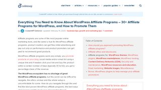 
                            12. Everything You Need to Know About WordPress Affiliate Programs ...