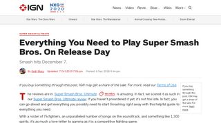 
                            8. Everything You Need to Play Super Smash Bros. On Release Day - IGN