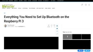 
                            9. Everything You Need to Set Up Bluetooth on the Raspberry Pi 3
