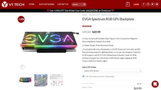
                            11. EVGA Design 1 Backplates - V1 Tech