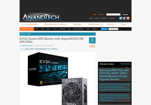 
                            11. EVGA Enters SFX Market with SuperNOVA GM SFX PSUs - ...