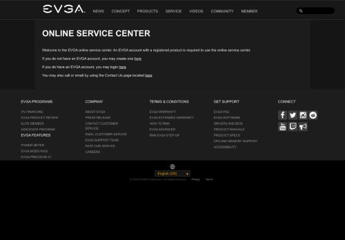 
                            10. EVGA - Service Center