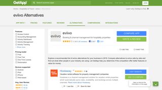 
                            12. eviivo Alternatives, Competitors & Similar Software | GetApp®