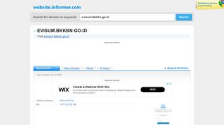 
                            4. evisum.bkkbn.go.id at WI. Halaman Login | BKKBN - Website Informer