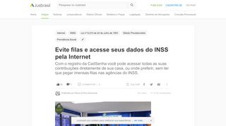 
                            3. Evite filas e acesse seus dados do INSS pela Internet