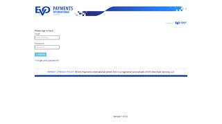 
                            5. EVO Payments International - Log in