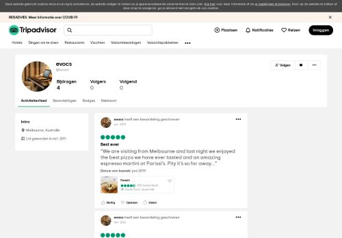 
                            9. evocs (@evocs) - Profiel - TripAdvisor